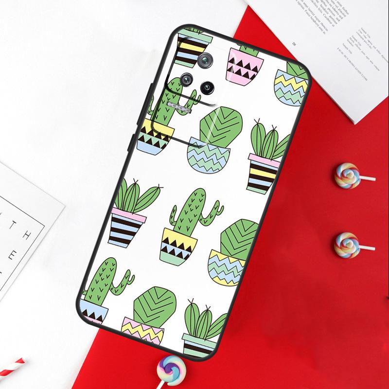 CACTUS BANANA RETRO VINTAGE SUMMER Cover For Xiaomi 14 Ultra 15 13 11T 12T 13T 14T Pro POCO X7 Pro X3 X5 X6 M6 F5 F6 Pro Case
