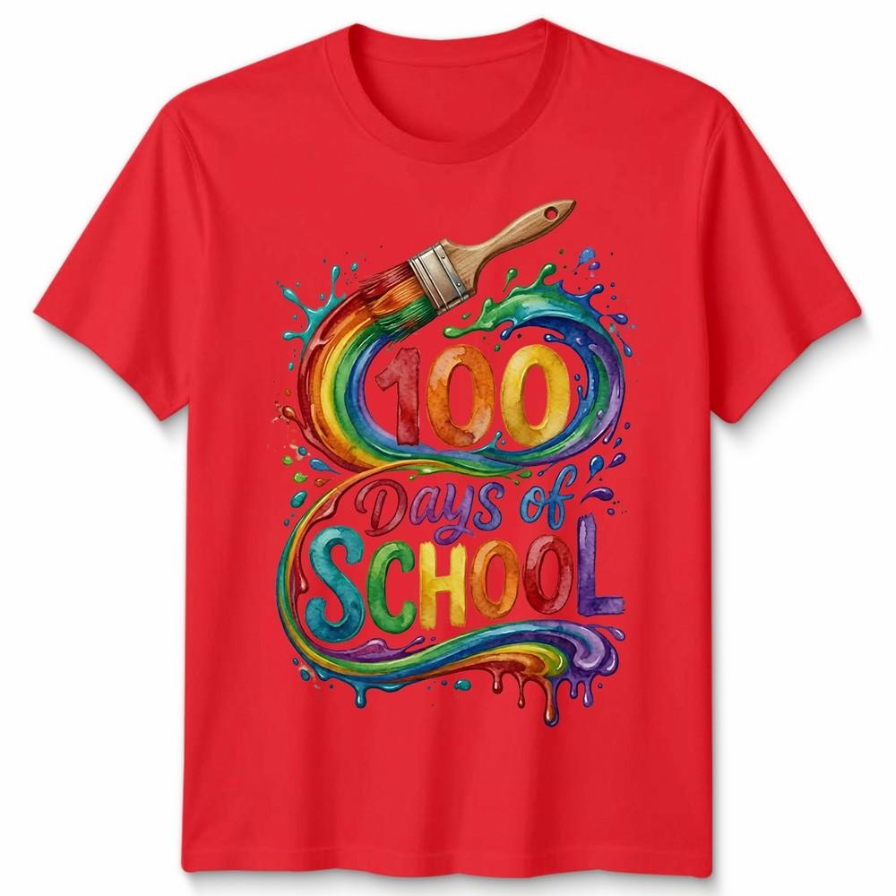 Happy 100 Days Of School Teachers Students Unisex Tshirt Unisexs Unisexs Tee