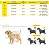 Reflective Dog Raincoat Reflective Stripe Waterproof Dog Rain Jacket with Leash Hole High Collar Dog Hooded Raincoat