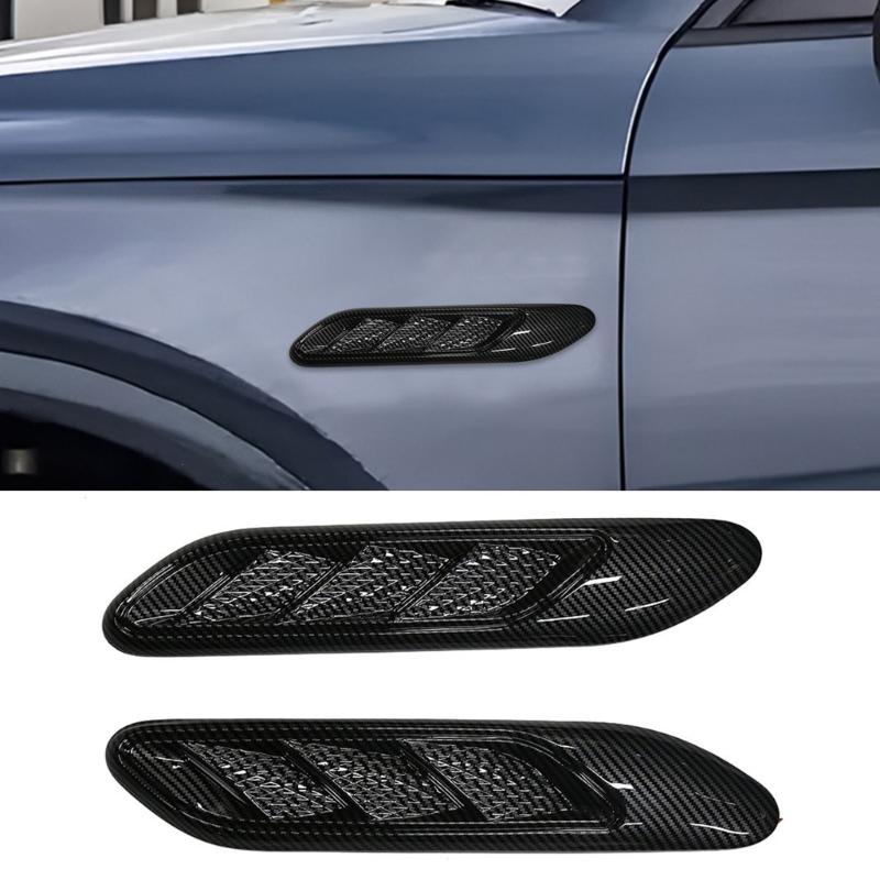 Upgrades s Auto Zijpaneel Luchtinlaten Roosters met Corrosiebestendige TPU Constructie Auto Buitenkant Accessoire voor Eenvoudige Doe-het-zelf Upgrades