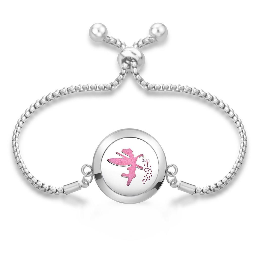 Women's Openable Titanium Steel Essential Oil Diffuser Bracelet