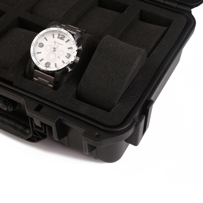 8 Slots Plastic Storage Case Portable Travel Watch Cases Handmade Display Box Accessory Organizer Boxes for Men Women
