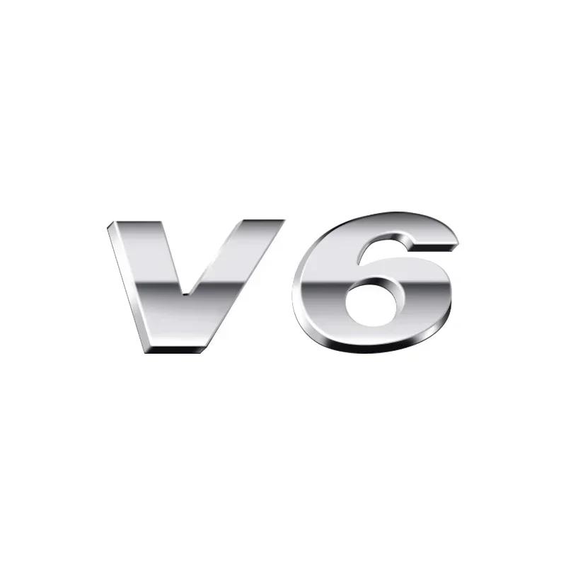 1Pc 3D ABS TIGUAN V6 V8 TSI TDI Car Letter Logo Sticker Tail Bumper Badge Auto Rear Trunk Emblem Styling Accessories