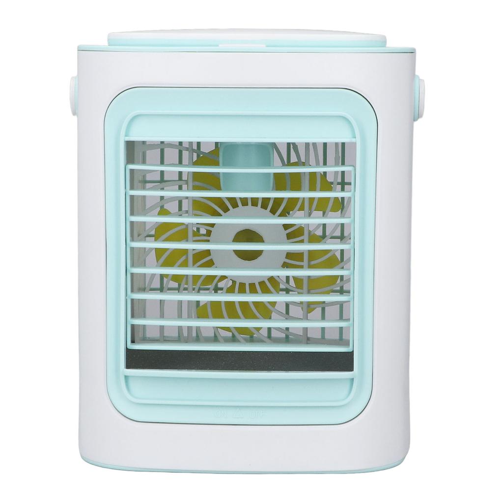 Table Air Cooler Humidification 3 Gear Adjustable Portable Strong Wind USB Port Charging Air Conditioner Fan for Home