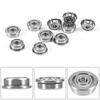 10 Pcs F623ZZ 3*10*4mm Deep Groove Flange Flanged Ball Bearings with Edge for 3D Printer