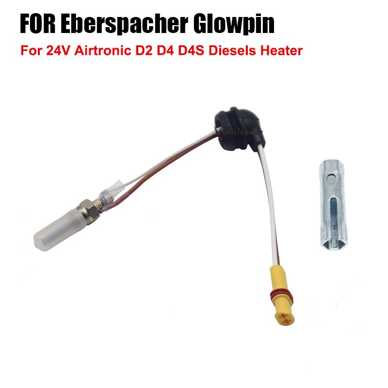 12V / 24V Für Eberspacher Glowpin Glow Pin Stecker Keramik 1000-8000KVA Für Airtronic D2 D4 D4S Diesel Heizung mit Schlüssel