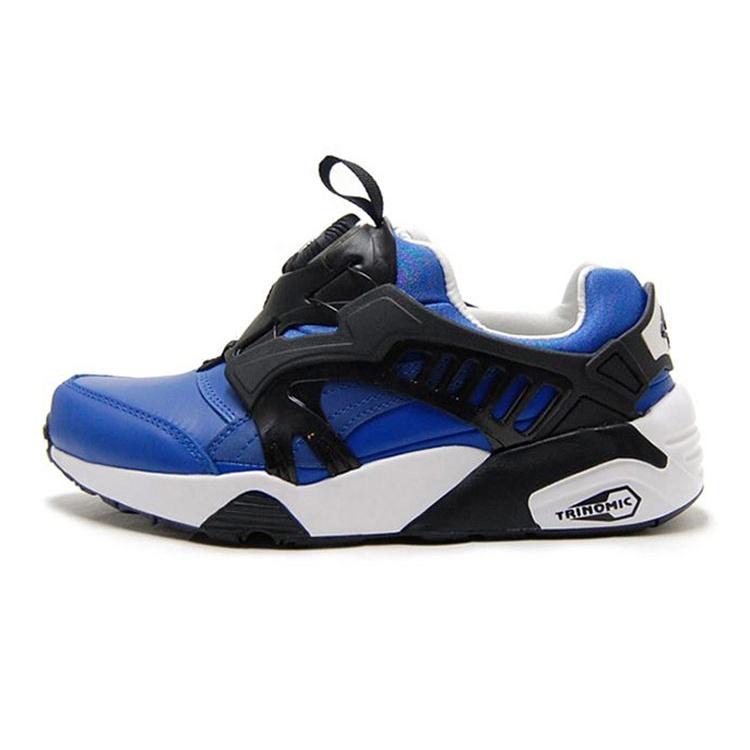 PUMA Disc Blaze Leather Running Shoes Blue/White Men s 361979-03 EU 41