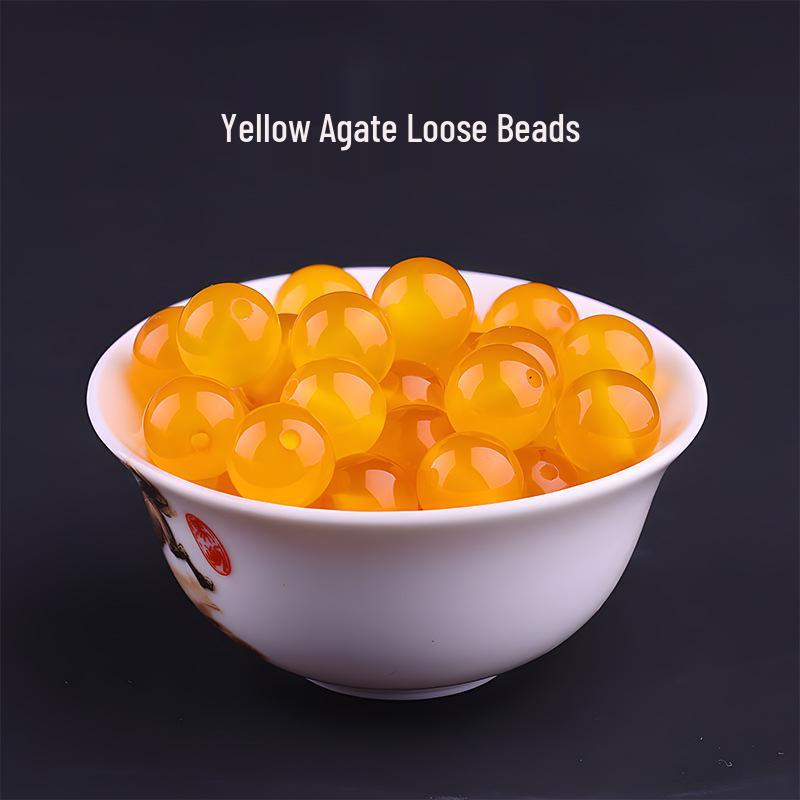 Natural Agate Beads for Handmade DIY Jewelry and Crystal Bracelet Crafting