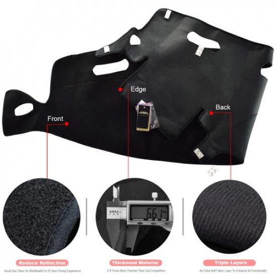 Dashmat Dashboard Cover Dash Mat For Dodge RAM 1500 2500 3500 1998-2001 2000 99