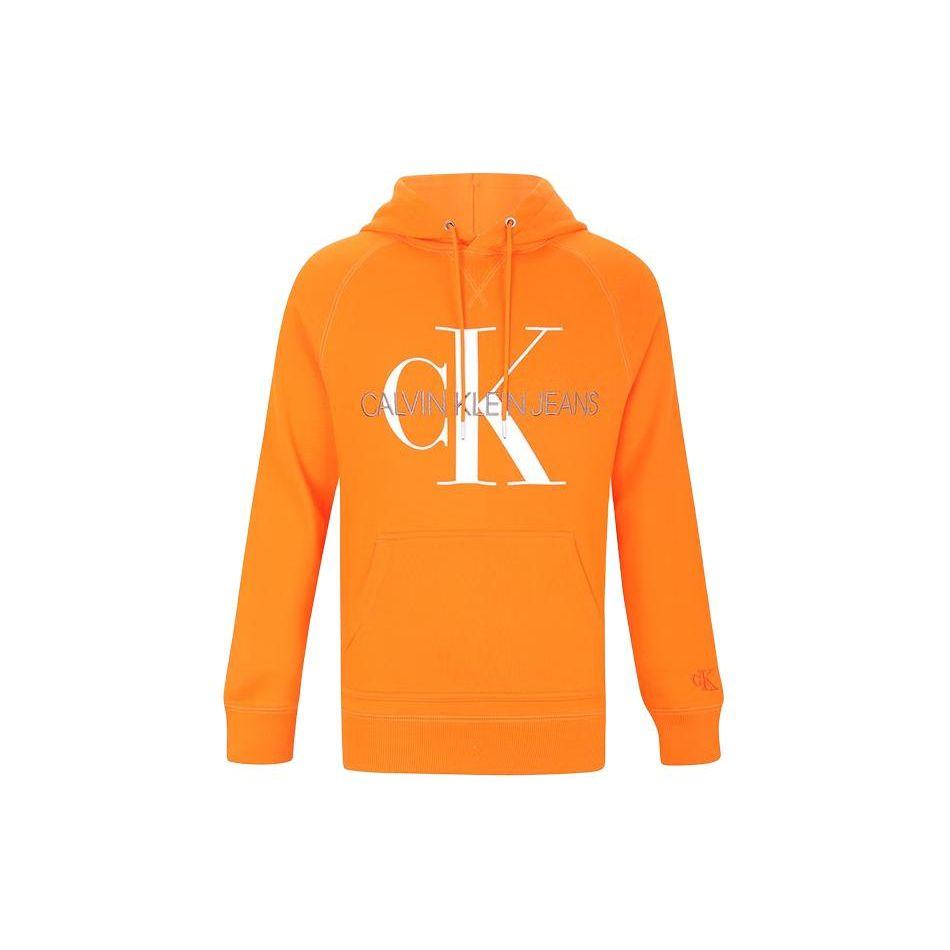 

Calvin Klein Classic Fashion Cotton Embroidered Hoodie Men Tops Orange J318041-SEA