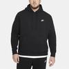 Nike Sportswear Club Fleece Brushed Thermal Pullover Fleece Lined Hooded Sportswear Sweatshirt Winter Men's Black BV2655-010