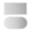 1pc Car Sun Visor High-definition Mirror Stainless Steel Makeup Mirror Shatter-proof Paste Interior Rearview Mirror