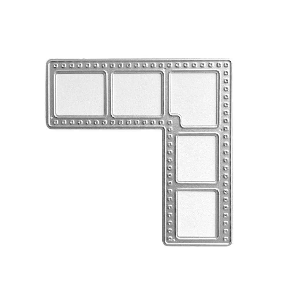 Rahmen Metall-Stanzformen Schablonen für DIY Scrapbooking Dekoratives Prägepapierkarten-Schablone Dekoratives Stanzteil
