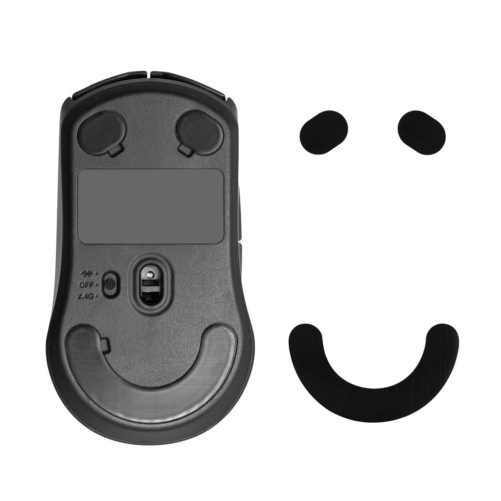 Nožičky myši kwmobile kompatibilní s myší SteelSeries Rival 3, náhradní nálepka, zesílená podrážka, černá -