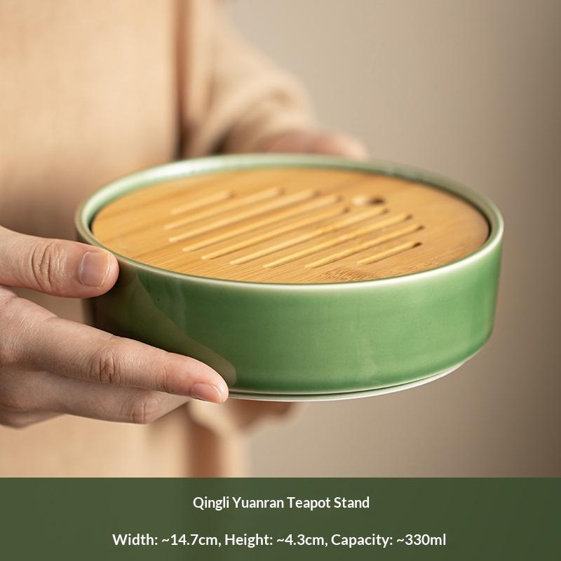 Yuanran Water Storage Pot Holder Japanese Style Water Storage Dry Bubble Tray Small Tea Holder Tea Table Tea Tray
