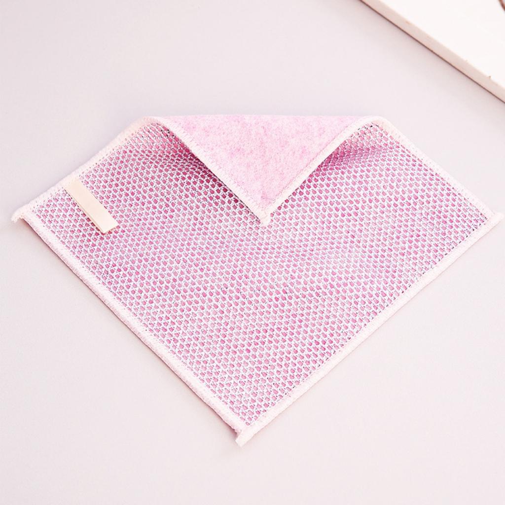 Double Sided, Silver Wire Cloth, Cleaning Cloth, Non Damaging To The Pot, Kitchen Cloth, Household, Oil Proof, Degreasing, Scouring Pad