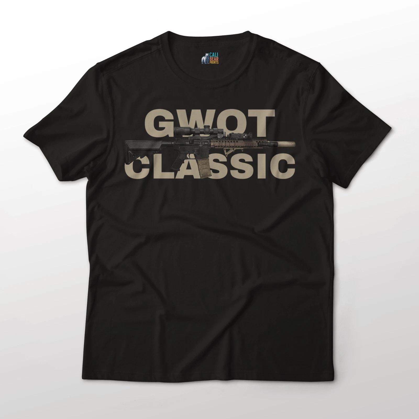 

M4A1 BLOCK 2 GWOT Classic Rifle Gun Art Graphic T-T-Shirt M