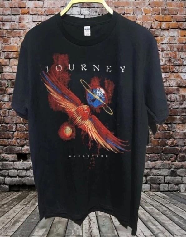 Vintage Journey Departure 100% Cotton T-shirt Mens Tees Top, Vintage Album Cover Shirt, Rock Band Tour S