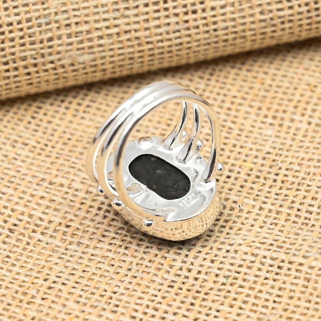 Labradorite Gemstone 925 Sterling Silver Handmade Jewelry Ring For Wedding Gift