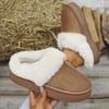Fashion Solid Color Simple and Versatile Thick-soled Cotton Slippers Winter Women's Flat Bottom Comfort Is Necessary for All Occasions