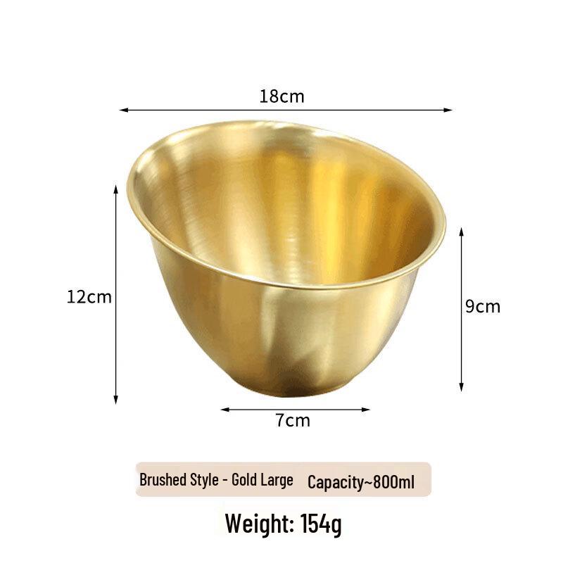 Stainless Steel Slanted Bowl