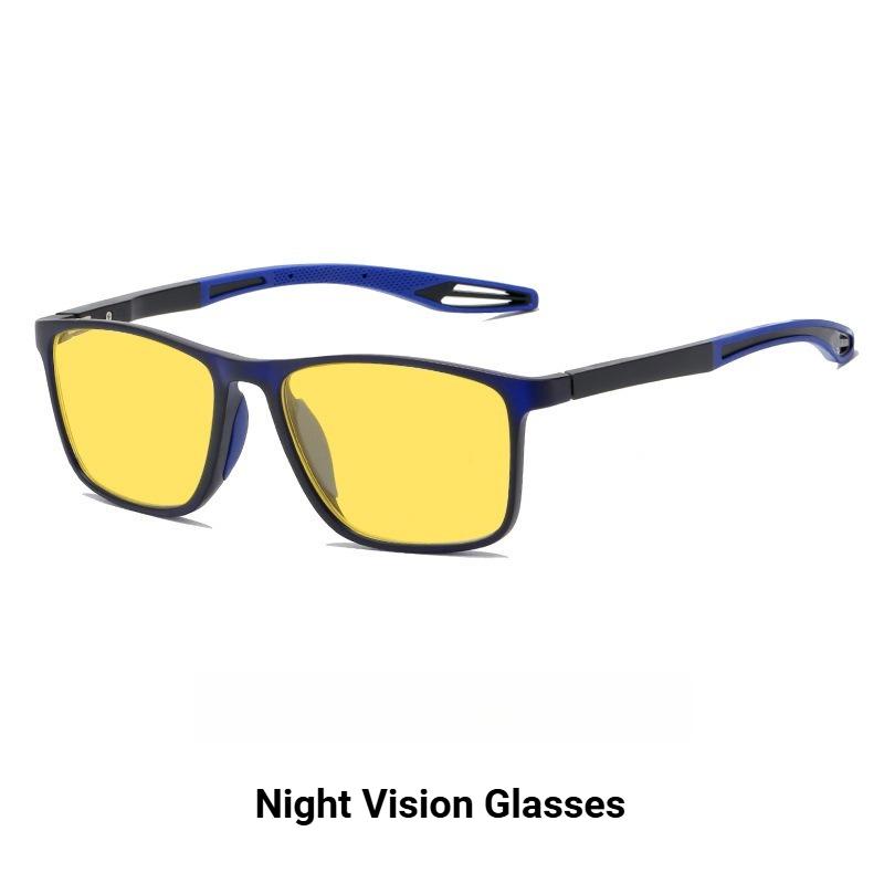 New Ultra-Light TR90 Sport Anti-Glare Night Vision Sunglasses for Phone Competitive Gaming Protection Flat Frame Glasses