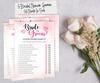 Inkdotpot Watercolor Splash Theme Bridal Shower Games Set of 5 (Activities for 50 Guests) Fun Bachelorette Party Games Set Bundle
