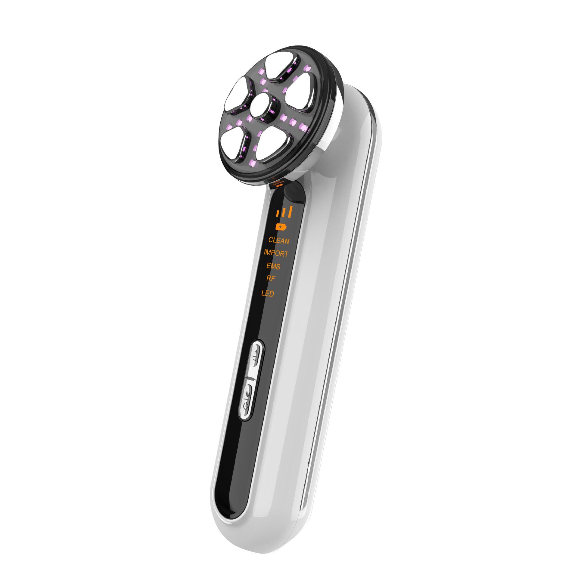 RF Microcurrent Radiofrequency Beauty Device for Home Skincare and Facial Massage English Manual белый