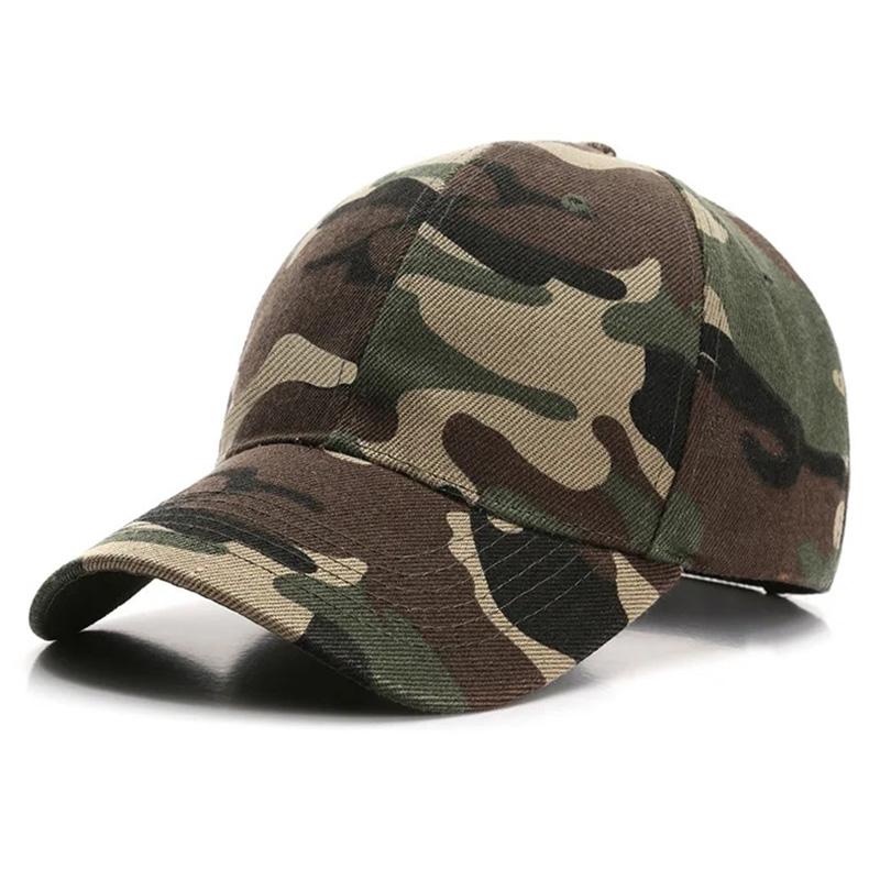 Unisex Camouflage Baseball Cap Classic Dark Green Dad Hat Breathable Adjustable Tactical Hats For Women Men