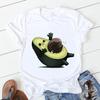 Avocado Funny Women T-Shirts Girl Harajuku Ullzang Graphic Cute Grunge Top Female T Shirt Summer Casual O-Neck Lady Tee Clothing