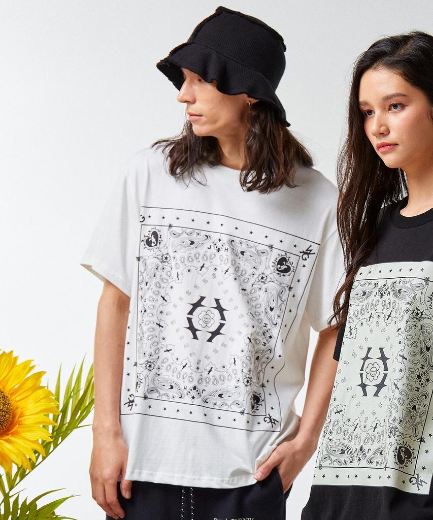 Weibeugeon Wave Bandana T-Shirt White