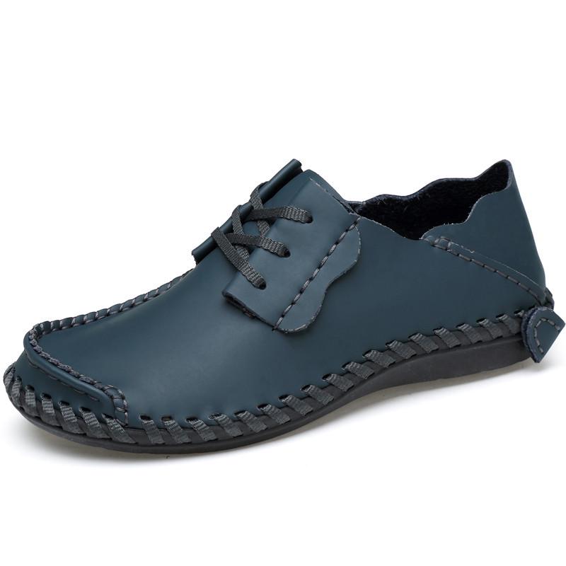 Scarpe da Uomo Taglie Forti Primavera e Autunno in Pelle Integrale Casual Trendy Britanniche da Lavoro Basse Scarpe Trendy