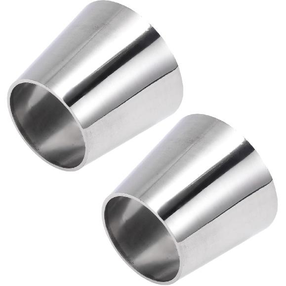 

Motoforti 3.5 OD to 4 OD Mandrel Exhaust Bend Elbow Concentric Reducer 201 Stainless Steel Pipe Adapter 3 Inch Length Silver Tone 1.5 OD - 2 OD