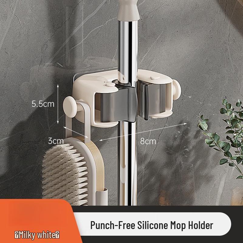 

ZNMW No-Drill Wall Mounted Mop Holder