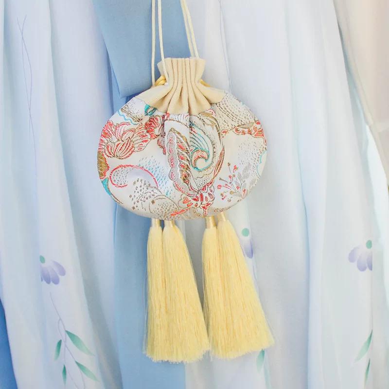 Dragon Boat Festival Sachet Perfume Bag Bag Small Pendant Embroidered Purse Finished Product Carry-on Creative Archaistic Tassel Silk Bag Cloth Bag