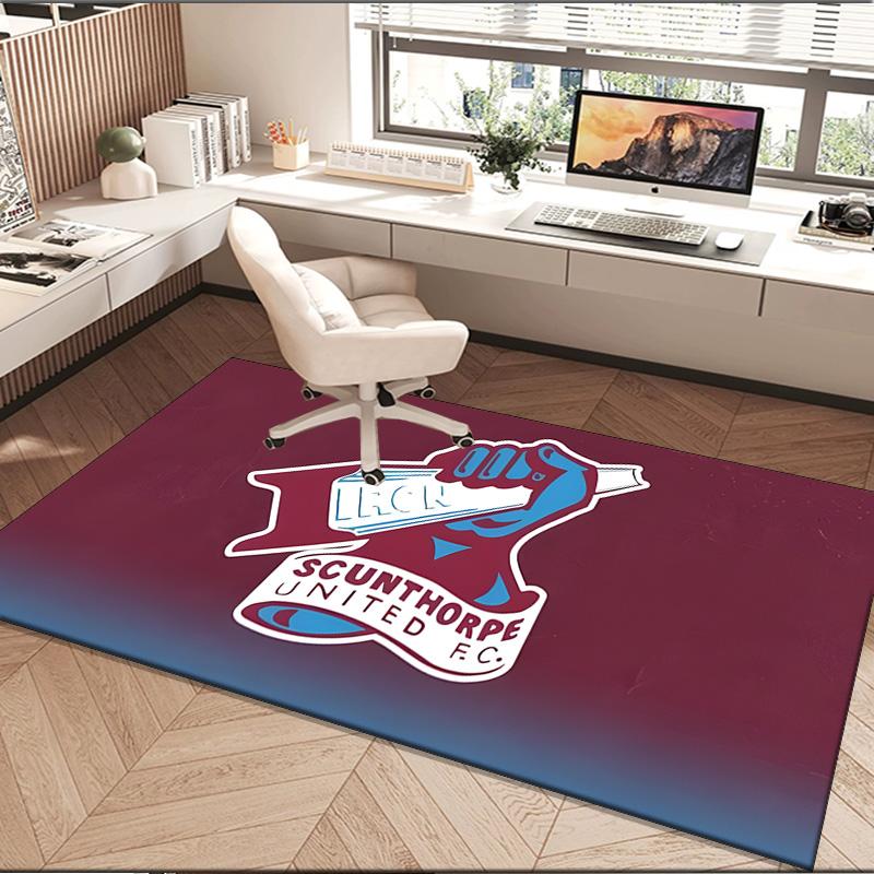 1PC rug Scunthorpe Fc Emblem Carpet, Chair Rug,Area Rug for Office Bedroom living rooms bedroom, Doormat decor Christmas fan gifts
