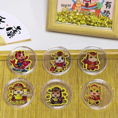 Year of the Horse 999 Pure Gold Cartoon Phone Sticker Series with Adhesive