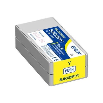 Epson SJIC22P Ink cartridge(Y) Yellow for TM C3500 - Epson DURABrite Ultra