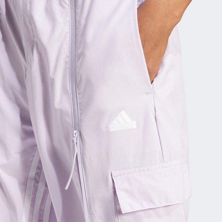 Adidas Dance Three Stripe Color Block Loose Fit Jogger Pants Women Pants Purple IS0907