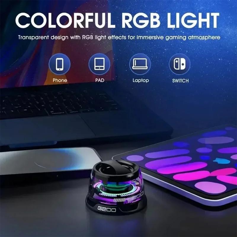 Sound Box G200 RGB Lighting Magnetic Speaker BT5.0 Mini Sound Box 7 Hours Playback Phone Holder Portable Bluetooth Speaker