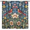 Tenda Retro Finestre William Morris con Motivo Botanico, Tenda Oscurante William Morris Arte Floreale 2 Pannelli