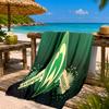 Green And White Werder Beach Towel Microfiber Beach Towel, Lightweight and Quick-Dry, for Summer Travel, Swimming Pool Fan Birthday Gift