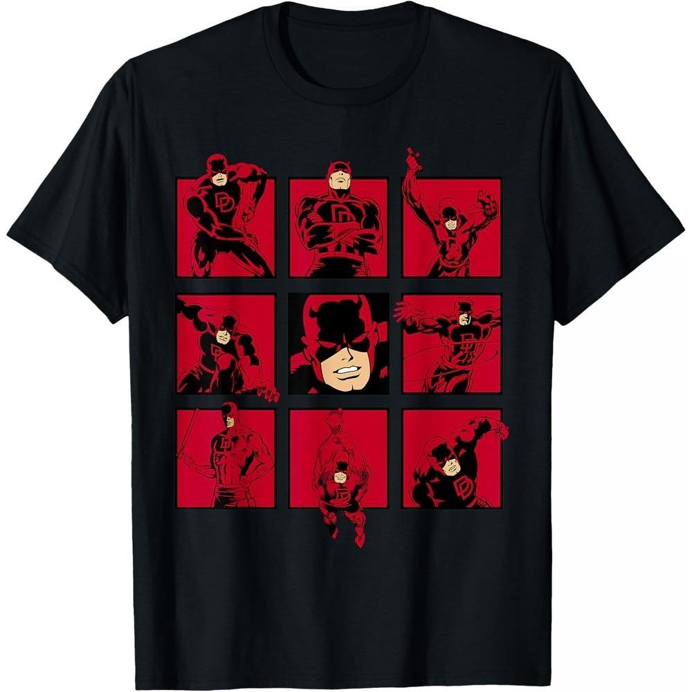 

Daredevil TShirt Y2K All Season Unisex Short Sleeve Premium Cotton Loose Fit Crew Neck Casual Daily Top for Men Women M