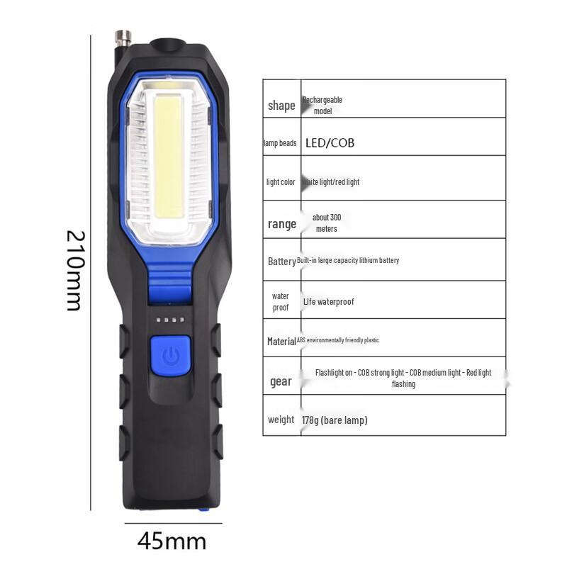 Automotive LED Work & Emergency Flashlight