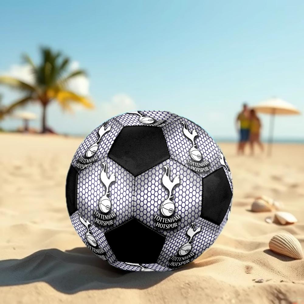 Pallone da Calcio logo FC Tottenham Hotspur, colorato, adatto a tutte le età, cucito a macchina, materiale PVC, qualità da competizione, durevole e ad alto rimbalzo