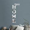 Englische Buchstaben "HOME" 3D Schmetterling Acryl Spiegel Wandaufkleber - Selbstklebende DIY Dekoration für Wohnzimmer.