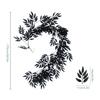 Black Willow Leaf Vine 2pcs Artificial Willow  Leaves Wedding Wall Hanging Green Plants Arch Wrapping Simulated Rattan 170cm