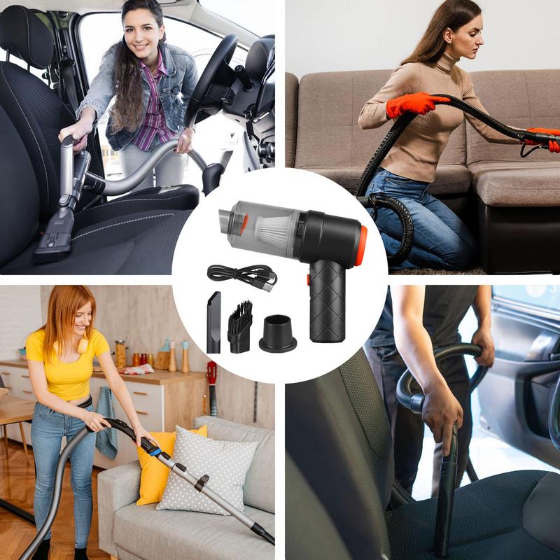Portable Car Vacuum Handheld Vacuum 4500PA High Power Cordless Vacuum Cleaner Strong Suction For Car Vehicle Home Offices Floor