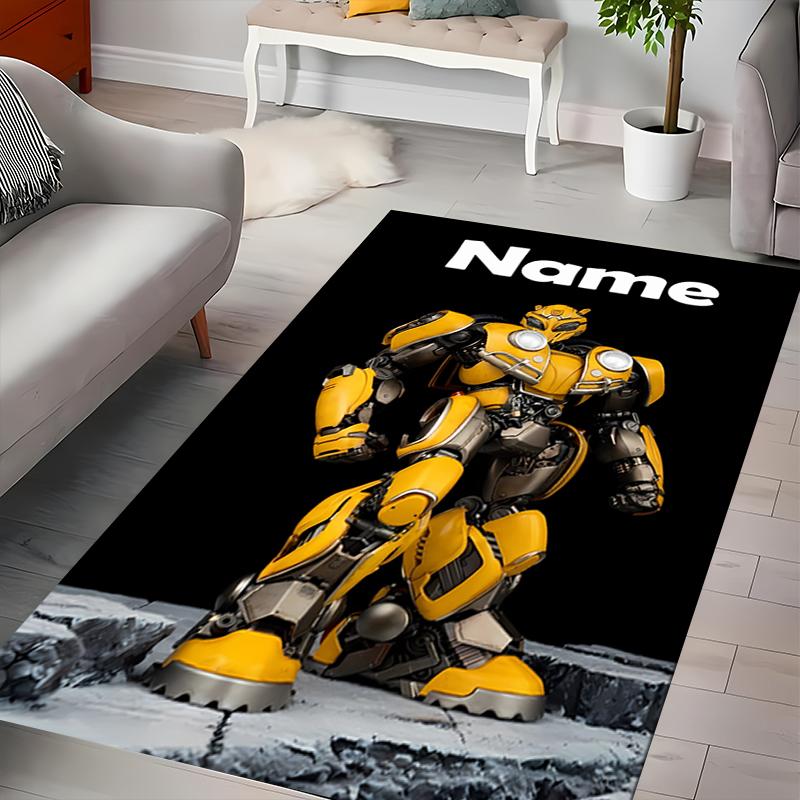 Custom personalization Bumblebee Area Rug - Perfect For Kitchen, Bathroom,Laundry Room Decor Large Size Available,Gift All Seasons
