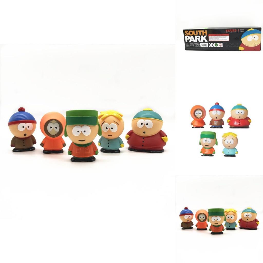 5pcs South Park Figures Block Set For Children's Imagination Play And Home Decoration